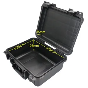 Green/BLACK IP67 Waterproof Plastic Carrying Tool Case With Soft Foam For Tester