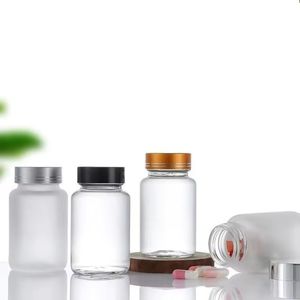 100 ml Özelleştirilmiş Sağlık Ürünü Şişesi Kapsül Evcil Hayvan Boş Yuvarlak Hap Kapsül Şişesi Ambalajı - Product Image 2