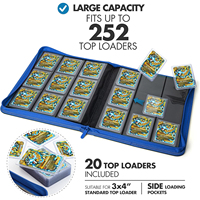 Carpeta de Almacenamiento para Tarjetas Coleccionables con 9 Bolsillos, 252 Unidades