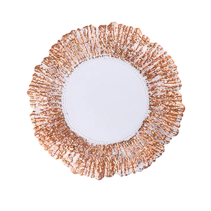 Assiettes de présentation dorées <span class=keywords><strong>Tuekey</strong></span> Reef pour mariages et réceptions - Product Image 3