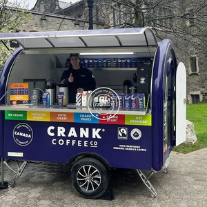 <strong>2025</strong> Fast Food <strong>Cart</strong> With Balcony Mobile Food Kiosk Catering Trailer Fully Equipped Restaurant Food Trailer - Product Image 3