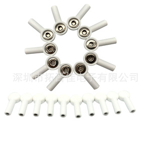 TogeeKa Banana <b>Plug</b> To Clip ECG Lead <b>Adapters</b> 10pcs Plastic Medical Connector For Electrode Pad Use - Product Image 1