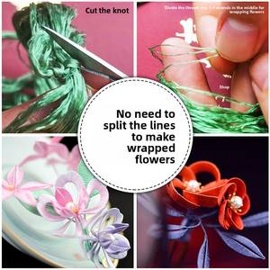 03 Natuurlijke Echte 100% Zijde Garen Moerbei Zijden Draad Chinese Rode Grote Tak No Split No Twist Zijden Draad Voor Fluwelen Bloem - Product Image 4