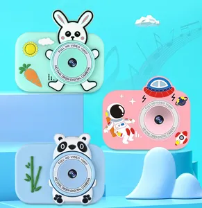 Y8 Thỏ Gấu Trúc Robot Trẻ Em Máy Ảnh Cho Bé Trai Cô Gái Món Quà Video Ghi Toddler Máy Ảnh Món Quà Sinh Nhật Máy Ảnh Kỹ Thuật Số Cho Trẻ Em Đồ Chơi