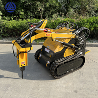 Piccolo giardino cingolato Stock disponibile Forest Mulcher piccolo mini track skid steer caricatore articolato