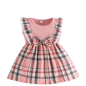 เดรสผ้าฝ้ายแขนกุดน่ารักสำหรับเด็กวัยหัดเดินเดรสลำลองสำหรับเด็กทารกเสื้อผ้าเด็กผู้หญิง - Product Image 1