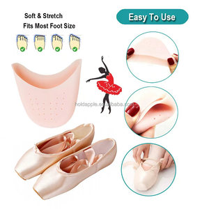 Gel de silicona Toe mangas Bola de pie metatarsiano Ballet Pointe Cap para protección Topper cubierta protectores bolsa para zapatos de baile - Product Image 5