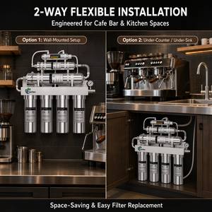 <span class=keywords><strong>Depuratore</strong></span> d'<span class=keywords><strong>Acqua</strong></span> Commerciale a Osmosi Inversa a 8 Stadi per Macchine da Caffè Specializzate, Filtro Anticalcare in Acciaio Inossidabile per <span class=keywords><strong>Bar</strong></span> e Caffetterie - Product Image 3