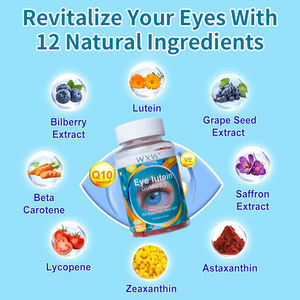 Gummies antioxydantes pour les yeux WXW Enhance, gummies à la lutéine pour les yeux, bêta-carotène, lutéine, soin des yeux, gummies - Product Image 3
