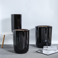 Pot Bunga Keramik Modern Berkualitas Tinggi Harga Grosir Terjangkau untuk Dekorasi Rumah dan Taman, Set 3 Pot Besar untuk Tanaman Indoor/Outdoor