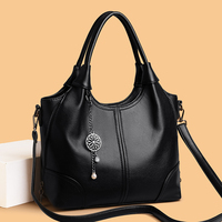 Sacs à main de luxe en cuir PU souple, design tissé uni, style tendance, sacs à bandoulière pour femmes