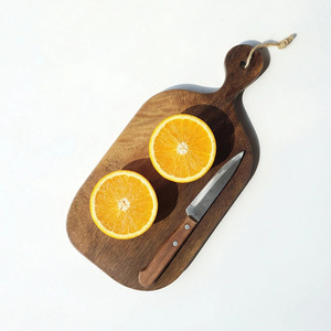 Walnut Wood Chopping Board Irregular Shape Durable Steak <b>Plate</b> For Party Home Kitchen Use - Product Image 2
