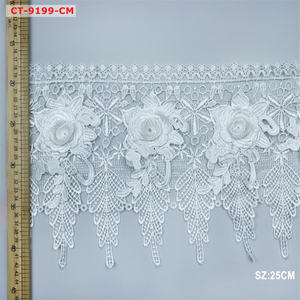 Tiras De Guipur: Acquisto Unico, Design Personalizzato, Pizzo Ricamato Idrosolubile con Strass e Nappe - Product Image 3