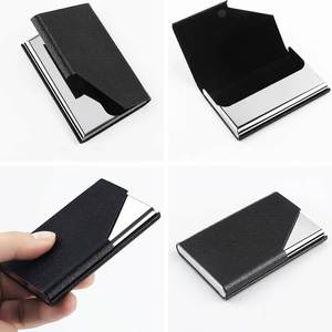 กล่องใส่บัตรธุรกิจโลหะสแตนเลสเปล่า  พร้อมช่องใส่บัตร PU  สลักโลโก้ตามสั่ง - Product Image 3