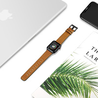 Bracelet de montre en cuir véritable HMJ 38 40 41 42 44 45 46 49 mm pour Apple Iwatch Ultra, bracelet de luxe pour homme en cuir suédé