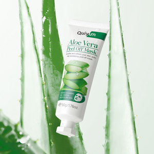Masque facial et corporel QUIYUM Private Label, gel d'aloe vera pur et naturel, hydratant et apaisant, masque peel-off à l'aloe vera - Product Image 3
