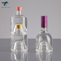 Botol kaca Mini lucu 50ml 100ml 450ml 700ml 750ml minuman keras wiski Vodka Gin