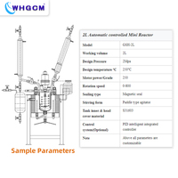 ASME CE 1L 2L 5L 10L laboratoire en acier inoxydable conception de réacteur haute pression contrôle PID avec condenseur