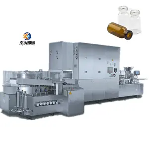 Vials Cleaning Linear Type Linkage Production Line Automatic Glass Ultrasonic Rotary Bottles Pet Bottle Washing Machine