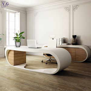 Escritorio Moderno y Duradero de Corian, Totalmente Personalizable en Color y Forma, para Oficina en Casa y Villa - Product Image 2