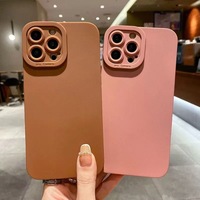Coques de téléphone portable pour iPhone 17 16 15 Pro Max 14 Plus 13 12 11 XR XS, étui en silicone TPU, coque de téléphone portable mate