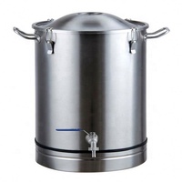 Cuve de Fermentation Électrique en Acier Inoxydable 30L avec Composants PLC Essentiels, Équipement de Brassage, Garantie 1 An, Facile à Utiliser