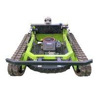 Tondeuse à gazon télécommandée avec débroussailleuse robotisée 800/1000/1200 mm, moteur essence/diesel sans fil de qualité DIY pour propriétaires d'animaux