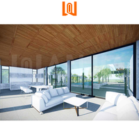 WANJIA NFRC Ventanas de luz fija de vidrio de aislamiento acústico de alta calidad Ventana de imagen de aluminio de gran tamaño