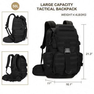 Échantillon gratuit BSCI Sac à dos tactique de camouflage pour hommes personnalisé pour l'extérieur Sac de chasse et de sport étanche Fermeture à glissière Doublure en polyester - Product Image 2