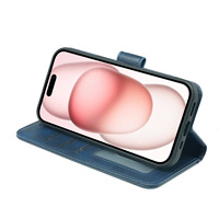 Étuis de téléphone à rabat en cuir de luxe pour iPhone 11 13 12 Mini 14 Plus 15 16 Pro Max avec béquille et support de portefeuille
