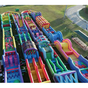 Parcours d'obstacles <span class=keywords><strong>gonflable</strong></span> pour aire de jeux pour enfants grande bannière <span class=keywords><strong>gonflable</strong></span> <span class=keywords><strong>château</strong></span> combo <span class=keywords><strong>professionnel</strong></span> utilisé à vendre - Product Image 2