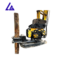 Compacteur hydraulique d'entraînement de pile de poignée latérale avec le grippage latéral pour l'excavatrice 1-3ton