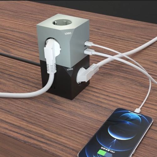 PD 20W USB Power Strip Modern Wall Socket with 3 EU Multi Outlets 3 USB Charging Ports 16A Rated Current Smart Home Application