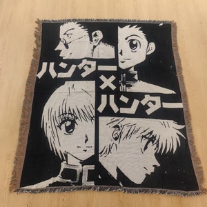 Пользовательские аниме Raschel одеяло толстовки с низким MOQ тканая ткань с индивидуальным узором удобный гобелен одеяло - Product Image 4