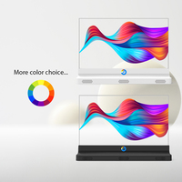 Afficheur numérique OLED transparent 4K pour publicité intérieure, luminosité 400-600 nits, temps de réponse 8 ms, écran tactile capacitif/infrarouge