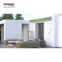 Auvent de porte et de fenêtre Hooeasy imperméable et décoratif, manuel, rétractable, pliable, pare-soleil