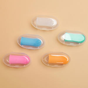 Di alta qualità in Silicone Pet Set di spazzolino comodo da dito per cani e gatti fabbrica diretta all'ingrosso stile semplice - Product Image 6