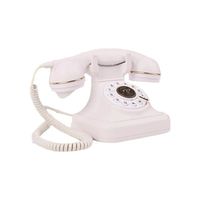 Téléphone filaire classique antique PEAKSOUND en ABS avec messagerie vocale et recomposition, design de bureau, pour événements de mariage, Halloween, livre d'or