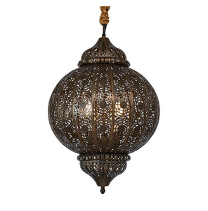 Mejor diseño Linternas colgantes Luz Estilo marroquí Iluminación de metal Lámpara colgante decorativa a bajo precio - Product Image 4