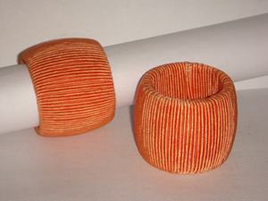 Porte-serviette en rayonne marron fait à la main élégant décor de rond de serviette de table pour toutes les occasions disponibles dans plus de couleurs - Product Image 6