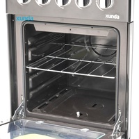 Cuisinière à gaz Xunda sur mesure avec 4 brûleurs et four, 50x50, modèle OEM, avec four à gaz indépendant et 4 brûleurs