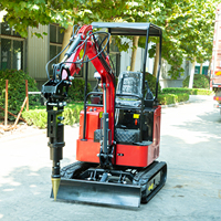 Fendeuse de bûches hydraulique pour mini-excavatrice, fendeuse à cône, fendeuse à vis pour bois, pompe d'entraînement de tarière de forage de terre de style européen
