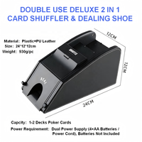 Machine à mélanger et à distribuer les cartes automatique 2-en-1 professionnelle de haute qualité pour casino et Blackjack Pro