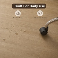 Plancher stratifié résistant à l'eau ENF, texture bois, AC4, système de clic, rainure en V, noyau HDF, plancher durable pour projets résidentiels
