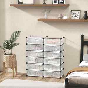 New Design 2 Row 6-Layer Dustproof Metal <b>Shoe</b> <b>Rack</b> with <b>Large</b> Capacity for 20-28 Pairs <b>Shoes</b> Bags Modern Entryway Bedroom Stand - Product Image 4