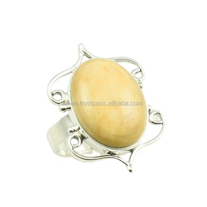 Bague de mariage classique en pierre précieuse Mookaite naturelle brecciée, argent sterling 925, bijoux unisexes en gros - Product Image 1