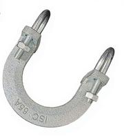 Shengri UTT18 U-Brace, Collier de serrage pour tuyaux électrogalvanisé, Clip sismique pour tuyaux de protection incendie CVC, Tailles en pouces, Fabriqué en Chine