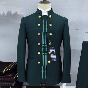 Costumes Brodés Blancs Prêts à l'Expédition pour Hommes, Ensemble de <span class=keywords><strong>Costume</strong></span> 2 Pièces Tendance pour Mariage, Affaires ou Soirée, Smoking - Product Image 4