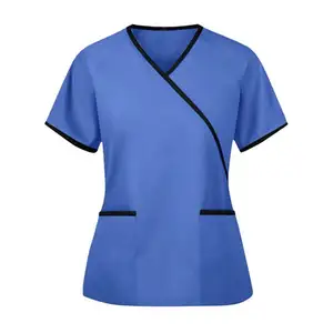 Uniformes de gommage à la mode, vente en gros, robe en Spandex d'hôpital, uniforme d'infirmière médical moderne