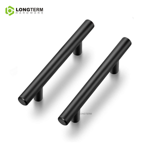 Gagang Kabinet T-Bar Baja Anti Karat Hitam Doff |   Gagang Laci untuk Lemari Dapur - Product Image 2